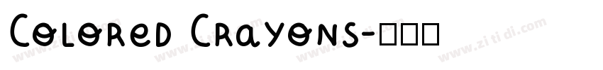 Colored Crayons字体转换